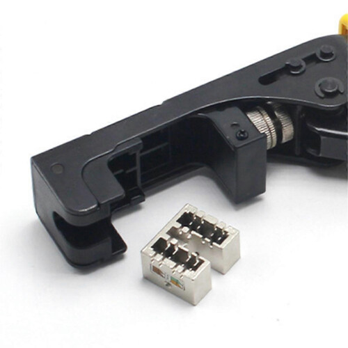 RJ45 Netzwerkkabelmodul Crimpzange mit Haken, Drahtschneider 2