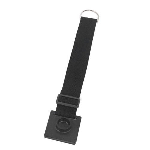 Verstelbare, draagbare antisliphouder voor cello's met spons en D-ringstopper.