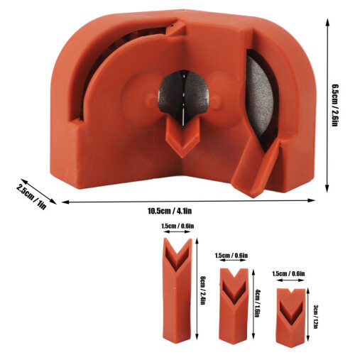 Portable Orange Drill Bit Sharpener for HSS Carbide Cobalt Bits 1