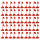 50 Sets Red Flag Model Toy Miniature Scene Decor DIY Plastic 5
