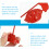 50 Sets Red Flag Model Toy Miniature Scene Decor DIY Plastic 8