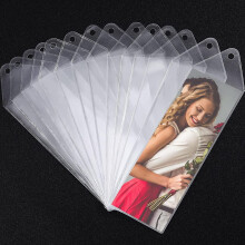 Plastik-Buchmark-Hüllen Fotokabine-Hüllen 5,7 x 15,9 cm für Hochzeiten 5,1 x 15,2 cm Vinyl-Fotomultis für Valentinstagsgeschenke (60)
