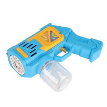 Elektrische bellenblaas voor kinderen, 100 ml, handblazer met 12 gaatjes en lampje.