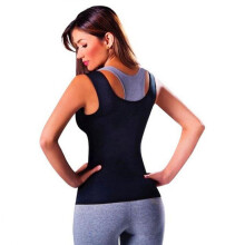 Neopreen zweet sauna body shaper dames afslankvest thermo taille trainer korset (L)