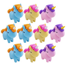10Stk Einhorn Radiergummis Für Kinder Geburtstagsgeschenk Schulbedarf