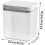 Laundry Detergent Container 5.5L Automatic Pop Up Lid Washing Powder Pods Storage With Lid Compact Stackable For Home Use 5