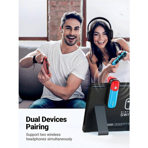 UGREEN Bluetooth 5.0 Sender, HiFi Wireless Audio-Adapter mit APTX Low Latency für Nintendo Switch 1