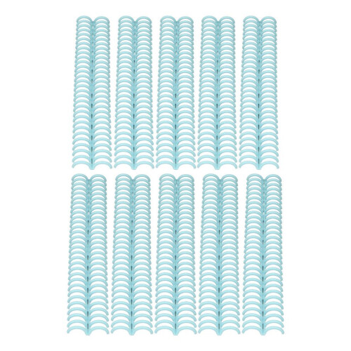 10pcs Light Green Plastic Comb Binding Spines 150 Pages, 30 Rings