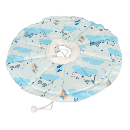 Adjustable Waterproof Cat Cone Collar Blue M 20‑32cm L 12.5cm 2