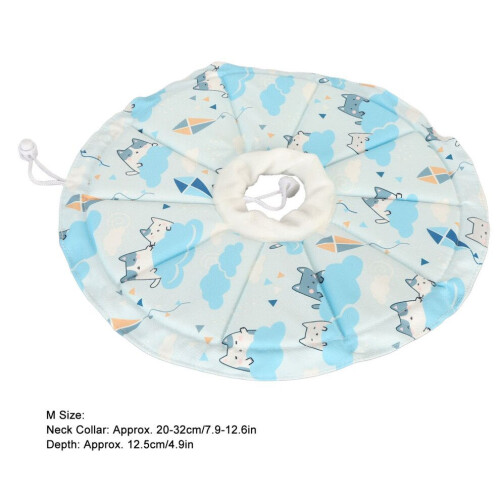 Adjustable Waterproof Cat Cone Collar Blue M 20‑32cm L 12.5cm 1