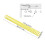 10Pcs Yellow Plastic Comb Binding Spines 150 Pages 19mm 2