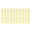 10Pcs Yellow Plastic Comb Binding Spines 150 Pages 19mm 3
