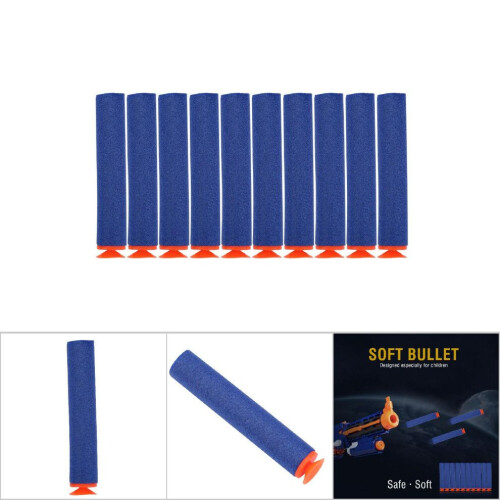 Dark Blue EVA Foam Suction Cup Darts - 100pc Soft Bullet Refill Set 2