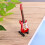 Mini E-Gitarre Geburtstagsparty Deko Rot 10 Cm Mit Box Und Stab 5