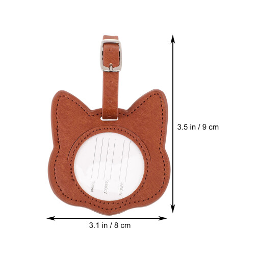 Kawaii Bagage Tag Rechthoekig Pu 1 Set 1
