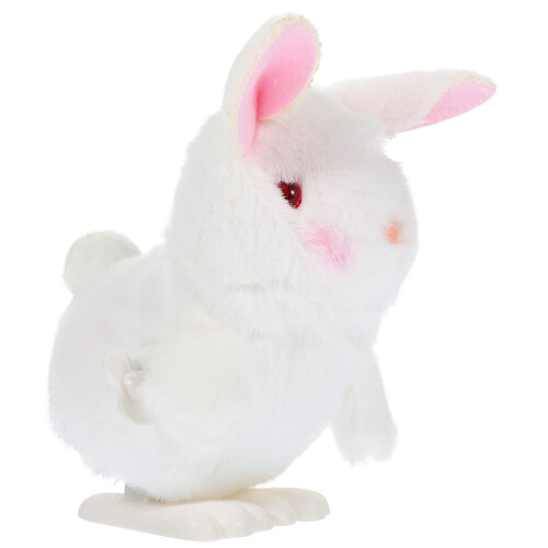 2 Stuks Opwindbaar Pluchen Konijn Speelgoed Springend Cadeau 2