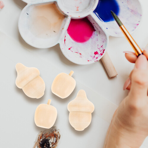 40St Stevige Onbewerkte Eikel Decoratie DIY Pakket 2