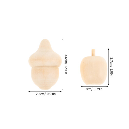 40St Stevige Onbewerkte Eikel Decoratie DIY Pakket 1