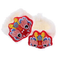 1 Paar Bärenpuppen Schuhe Chinesische Art Zubehör Puppen Spielzeug