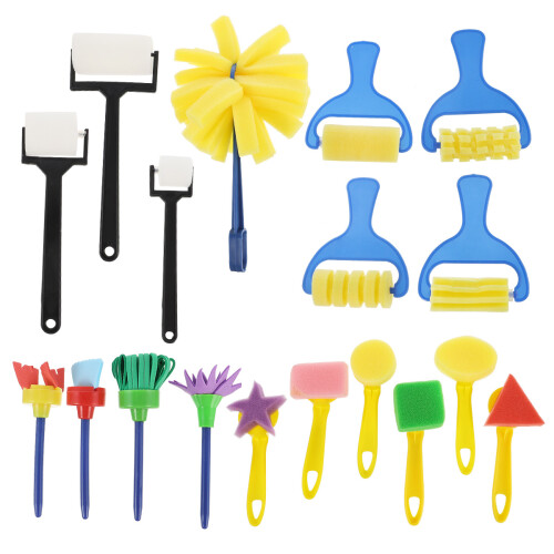 3 Sets Kinderen En Knutselen Spons Schilderen Diy Leren