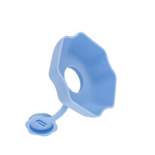 Sturdy Silicone Ice Cream Holders For Kids Leak Proof Travel Friendly Blue