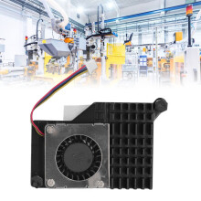 Temperatuurgeregelde ventilator van aluminiumlegering voor Pi 5 4GB/8GB koeler (zwart)