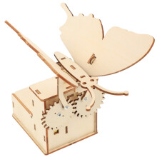 3 Sets Holz Schmetterling Baubausatz Diy Elektrisches Spielzeug
