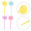 12 Pezzi A Con Pom Pom Peluche Per 10