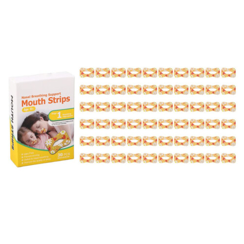 60pcs Breathable Fabric Mouth Strips for Snoring Reduction 1