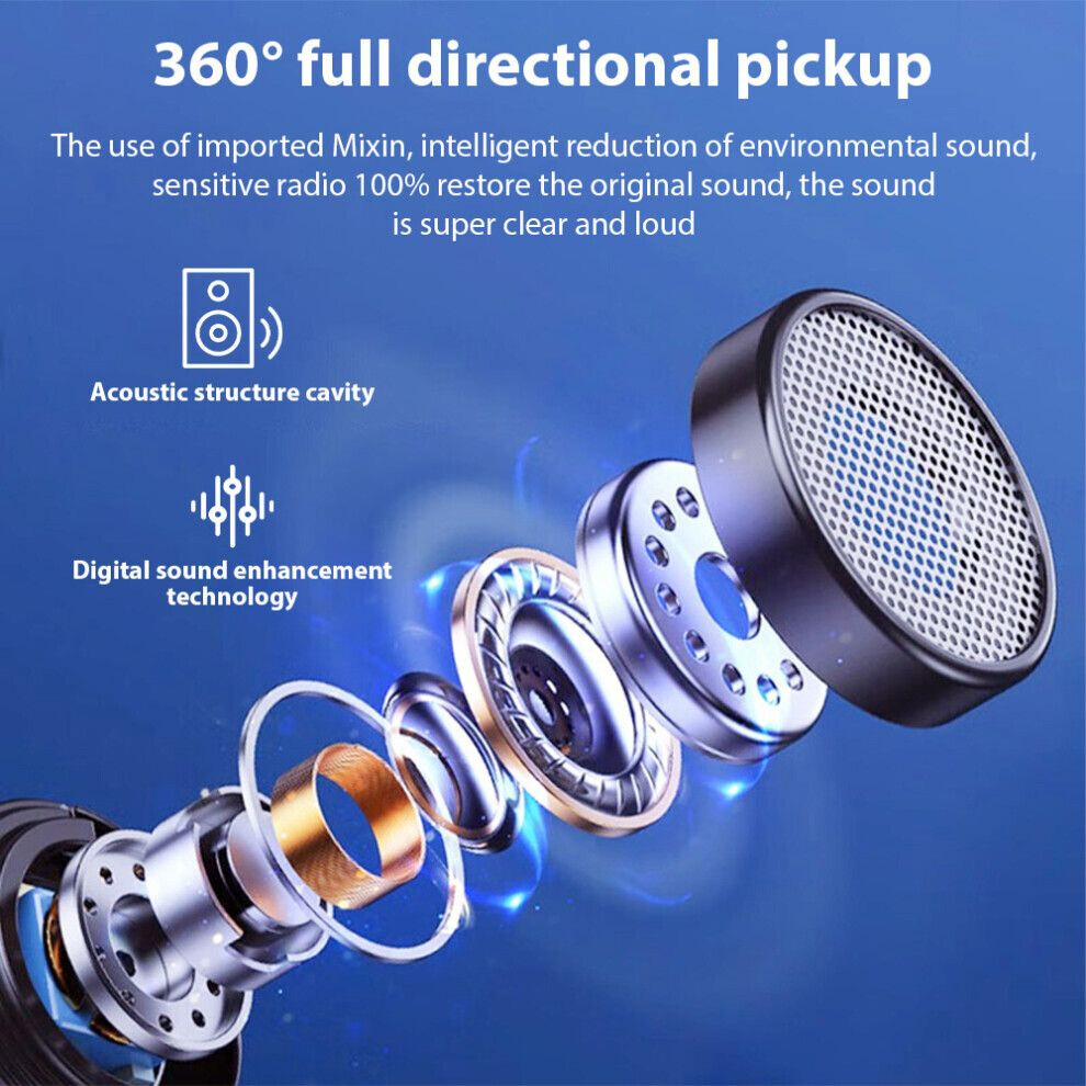 Micro Cravate Sans Fil Micro-cravate Sans Fil 3-en-1, Mini Microphone Portatif Avec Bille Pour La Diffusion En Direct Et Les Videoconferences Wireless Microphone