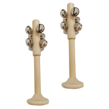 2Stk Holzstäbchen Mit Klangglöckchen Musikinstrument Für Frühbildung