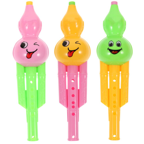 3 Stuks Plastic Kinderklarinet Speelgoed Compact Voor Kinderen