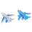 12Pcs Kids Plastic Pull Back Airplane Toy Passenger Models 1