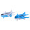 12Pcs Kids Plastic Pull Back Airplane Toy Passenger Models 11