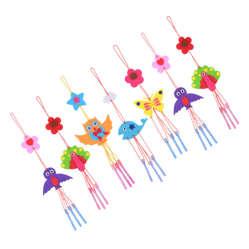 8 Kinderen Diy Handgemaakte Windchime Van Vlies
