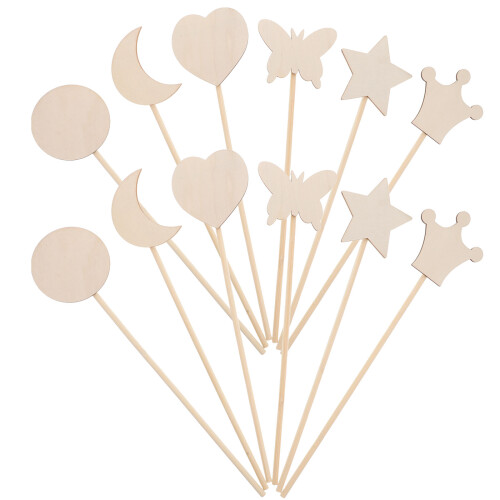 12 Kit Da Te Bacchette In Legno Per Bambini