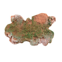1 Base Decorativa De Paisaje Escena Verde Detallada