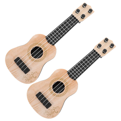 2 Kinderen Ukulele Speelgoed Plastic Muzikaal Instrument