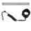 Durable 5ft Coiled Paddleboard Leg Leash Black 5mm Cord 2