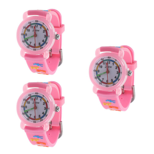 3St Cartoon Patroon Roze Waterdicht Quartz 2