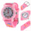 3St Cartoon Patroon Roze Waterdicht Quartz 10