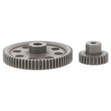3Sets Metall Hauptzahnrad 26T 64T Für 1:10 Rc Auto Stahl Grau