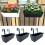 Large Hanging Flower Pot for Balcony or Deck Railing-White 3