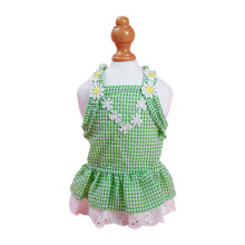 Dog Princess Dress For Big Day Puppy Floral Dress Lace-Green XS