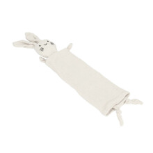 Baby-Kaninchen-Kuscheldecke aus Baumwolle, 28 x 44 cm, weiches Spielzeug für Kinderzimmer, beige