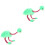 2Pcs Pink Flamingo String Marionette Plush Puppets for Performances 5