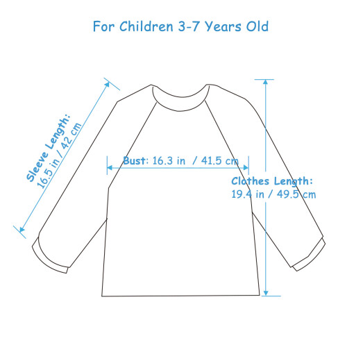2 Unidades Delantal Impermeable Con Largas Para Niños 2