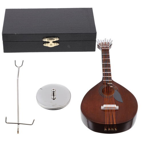Juego De Guitarra Miniatura Estatua 2