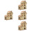 4 Set Casa A Mulino A Solare In Legno Non 8