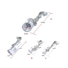 Turbo-Sound-Pfeife, Auspuffrohr-Endrohr, BOV-Blow-off-Ventil-Simulator, Aluminium, Größe XL